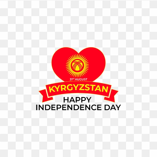 Kyrgyzstan Happy Independence Day free png with transparent background